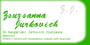 zsuzsanna jurkovich business card